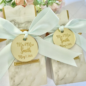 Etiquetas de espejo acrílico hechas a medida etiquetas acrílicas para favores regalos chocolates bomboniere invita velas bautismo cumpleaños compromiso boda