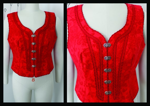 dirndl vest corset