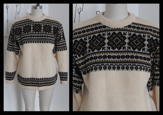90s Norwegian sweater,sizeM,Norway jumper,Scandin… - image 1