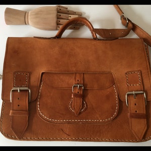 Vintage 90s leather Moroccan shoulder ethnic bag ,brown leather bag,oriental bag,saddle bag,handmade soulderbag,crossbody bag,messenger bag