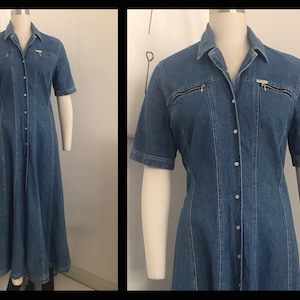 white christmas dresses Nümph Women's Nuelida Denim Ruffle Dress