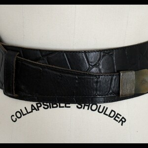 Vintage 80s leather belt,boho style belt,Chunky Genuine Leather Belt