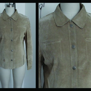 vintage womens suede jacket,size 40,size10 ,Outerwear