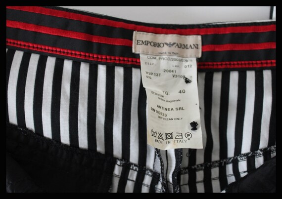 Vintage Emporio Armani 90s Womens Pants,striped,size Eu38