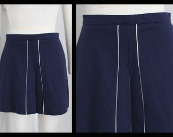 Vintage woman tennis skirt,80s, Sportswea,blue skirt,size 38,,size8,