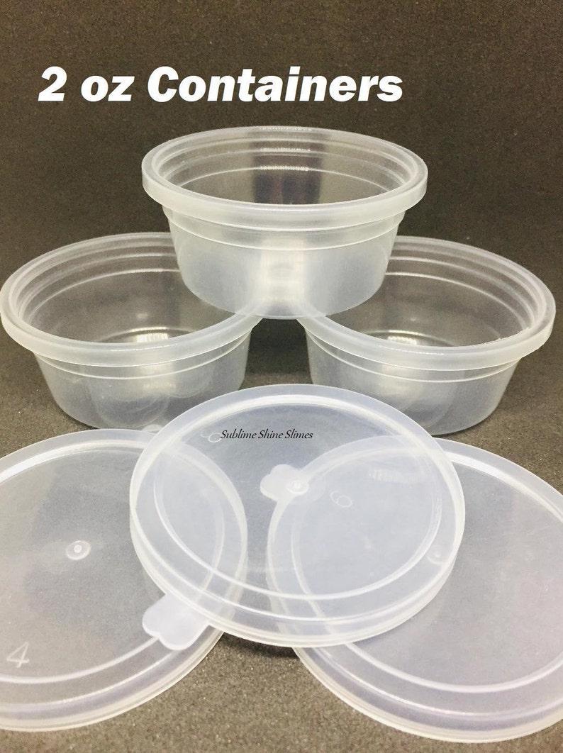 2 oz Containers with Lid Containers for Slime DIY Projects Etsy