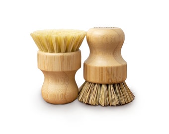Bamboo Scrub Brush Duo