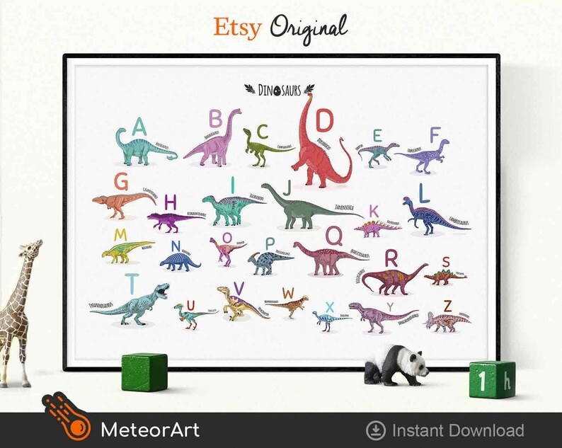 dinosaur alphabet printables