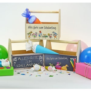 Gift packaging for the start of school - gift idea - gift basket - basket - school child - enrollment