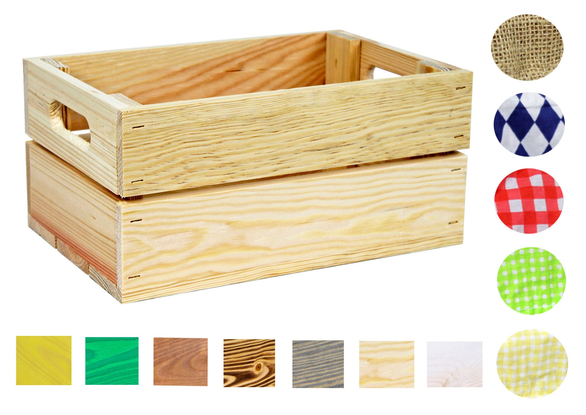 Holzkiste 3er Set Braun – Stabile Geschenk- & Aufbewahrungskisten Aus Nadelholz, Made In Germany