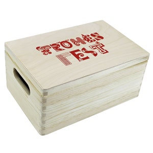 Gift packaging Christmas - Wooden box with finger holes - Merry Christmas - Gift idea - Gift box - Chest - Wooden box - Christmas gift