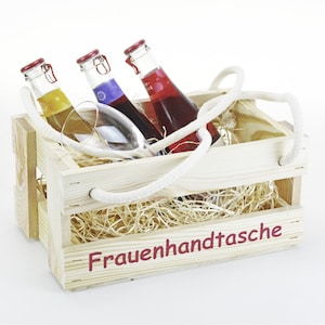 Wooden women&#39;s handbag - beer carrier bottle carrier drinks carrier gift