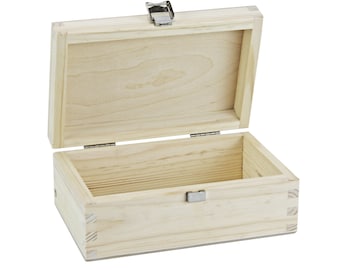 Boîte en bois avec couvercle à charnière (170 x 100 x 70 mm L/W/H Intérieur) - Boîte - Boîte - Boîte - Boîte - Boîte en bois - Boîte - Coffre
