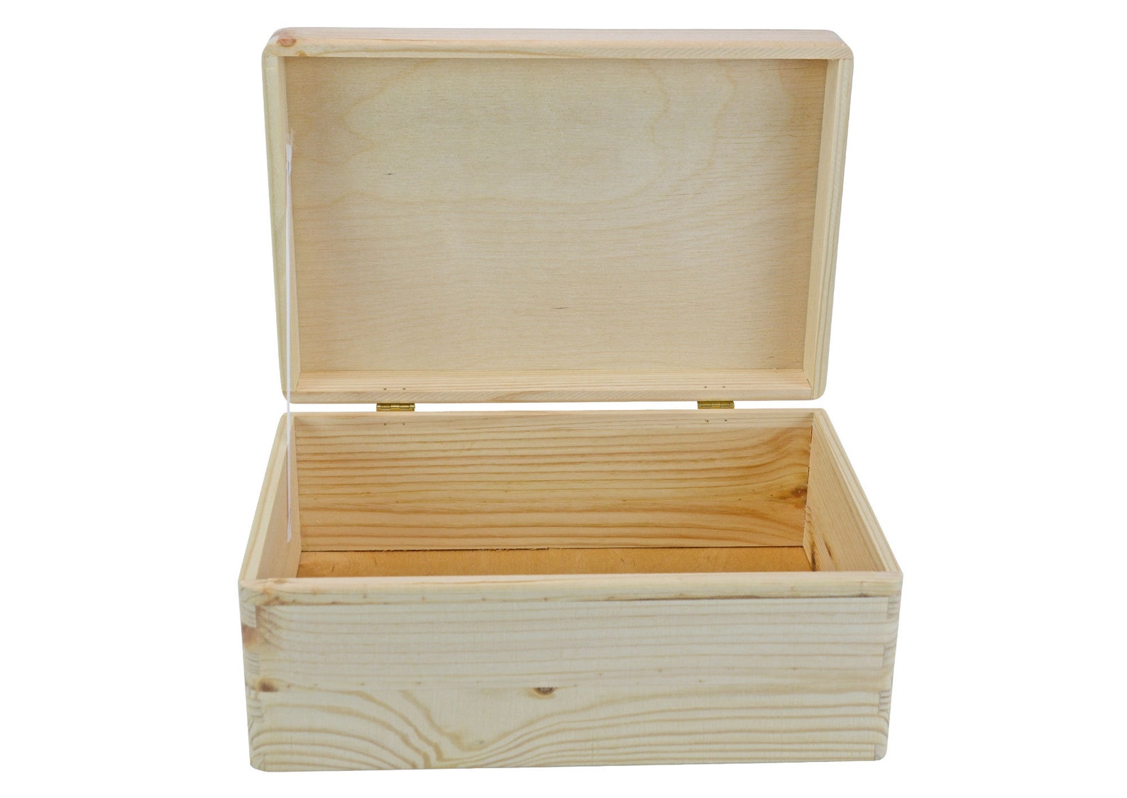 Kleine Rechteckige Holzkiste Mit Deckel | 16,5 X 11,5 X 7 Cm
