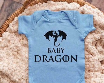 Game Of Thrones Onesie Bodysuit Shirt Baby Shower Gift  Girl With Dragons 