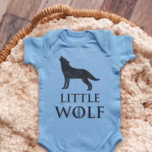 Little Wolf The North Remembers funny GOT parody Infant Bodysuit Baby shower gift surprise pregnancy announcement youth shirt