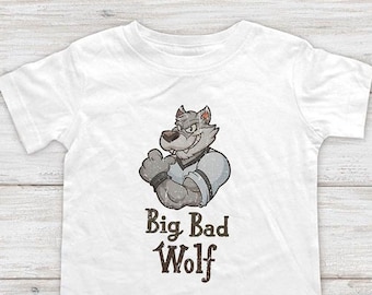 Big Bad Wolf - funny Infant Bodysuit Baby shower gift surprise pregnancy Toddler Youth Shirts