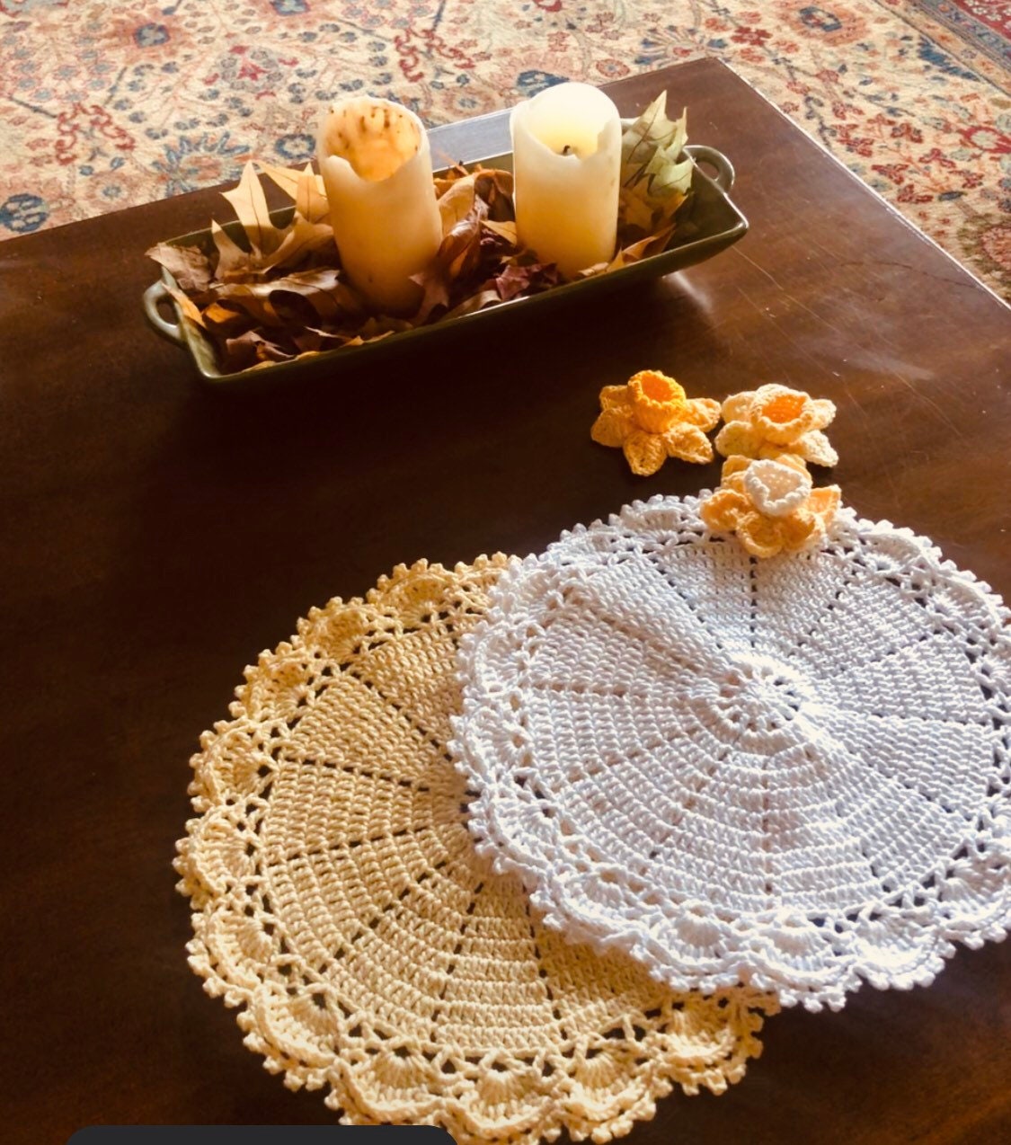 Crochet Placemat Sousplat Doily Etsy