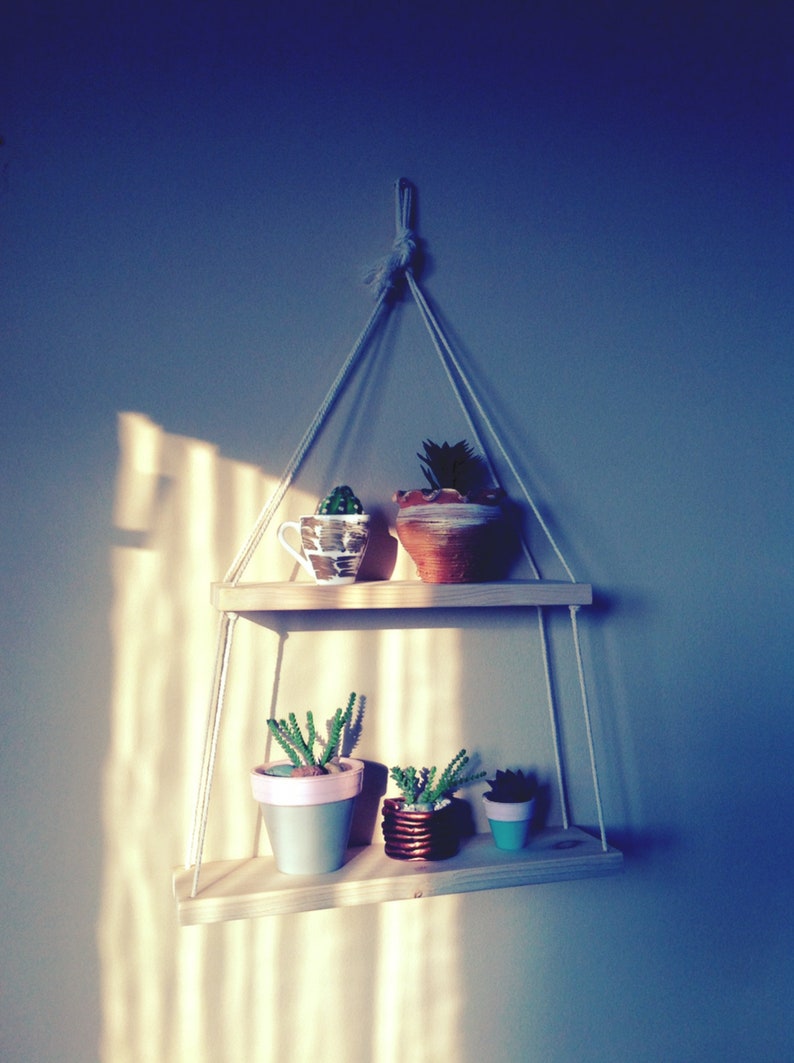 rustic plant display indoor plant wall stand indoor planter shelf shelf for bathroom rope ladder shelf Wall hanging plant shelf