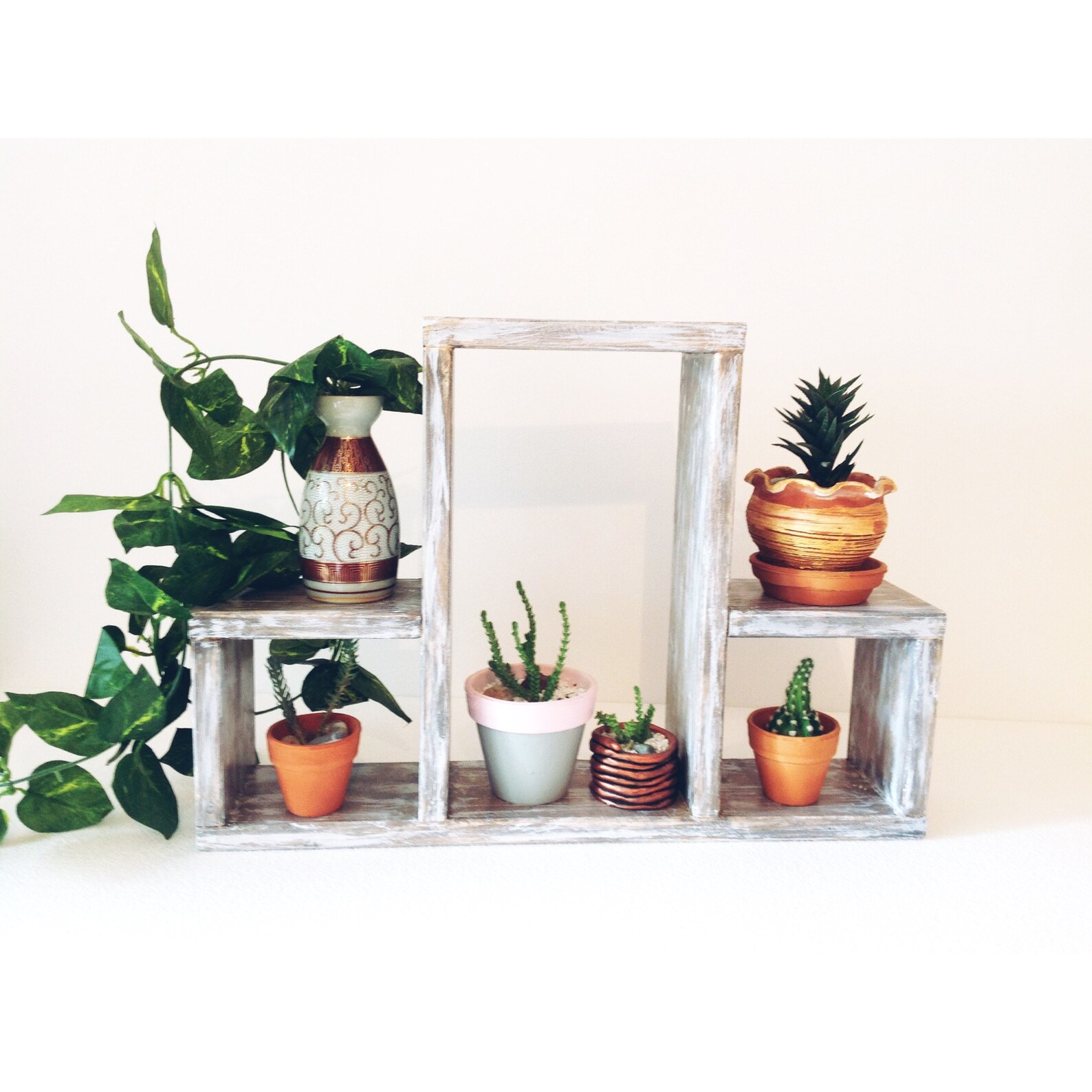 CLOSEOUT SALE Indoor planter shelf Table Top Plant Stand Etsy