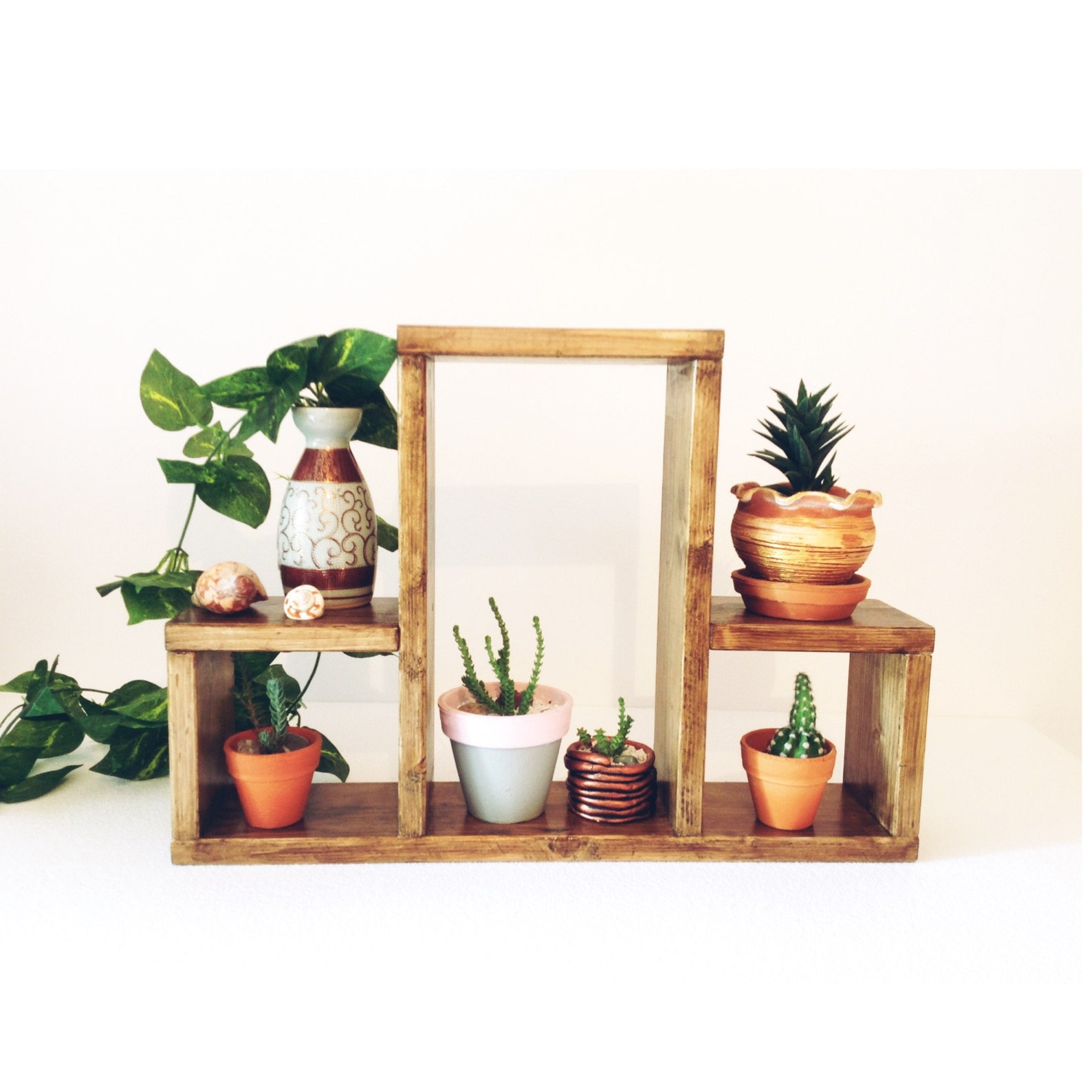 Desk top plant stand