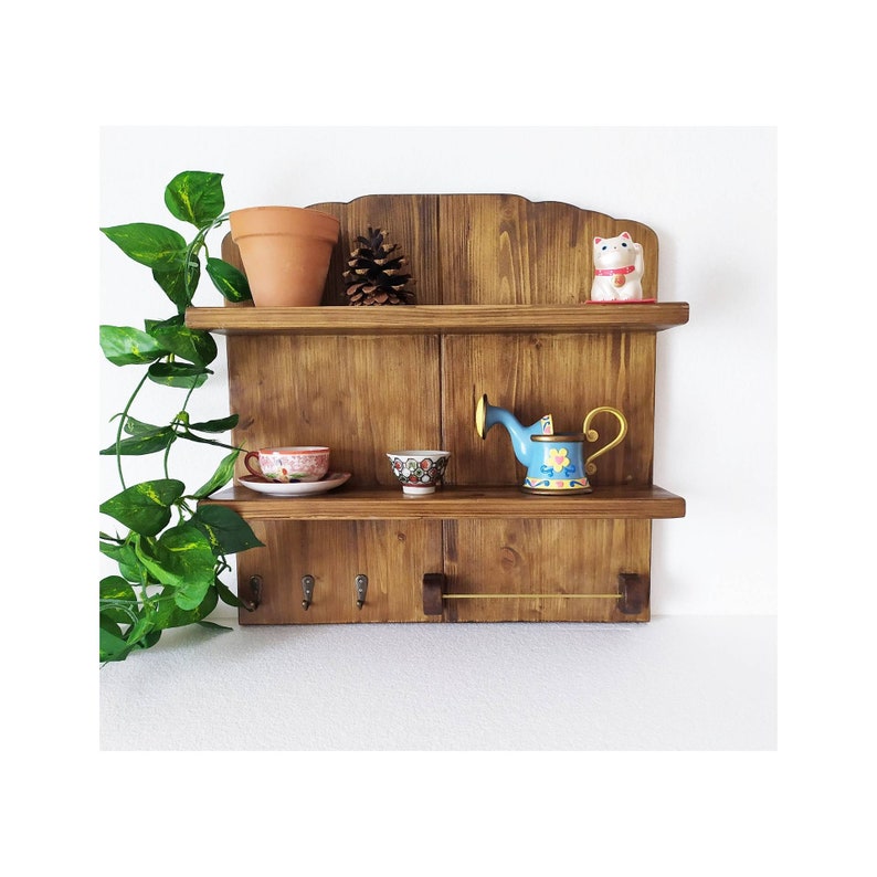 Closeout Sale Wall Mount Entryway Organizer With Shelf Etsy