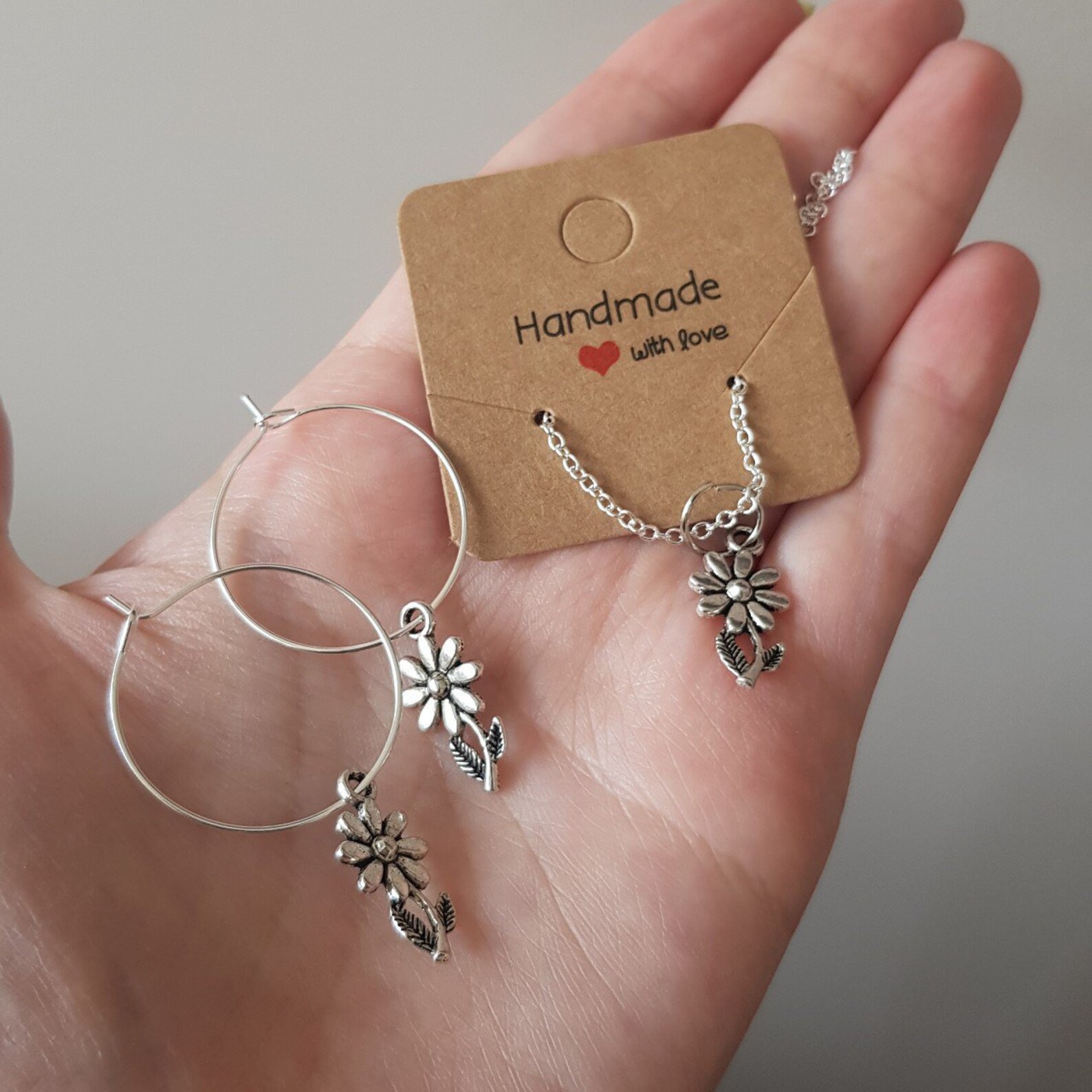 Set de joyas de flores hechas a mano / regalos de joyería Etsy