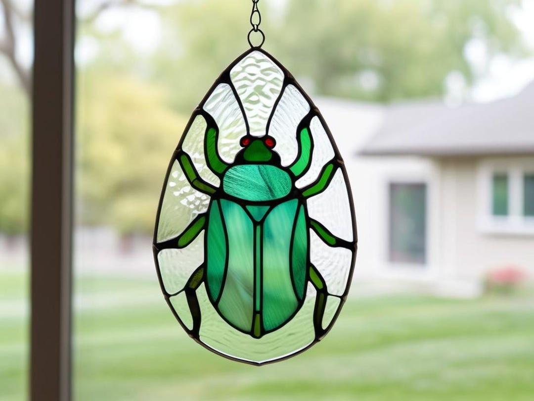 Bug Stained Glass Template – Digital Download, PNG, JPEG Pattern for ...