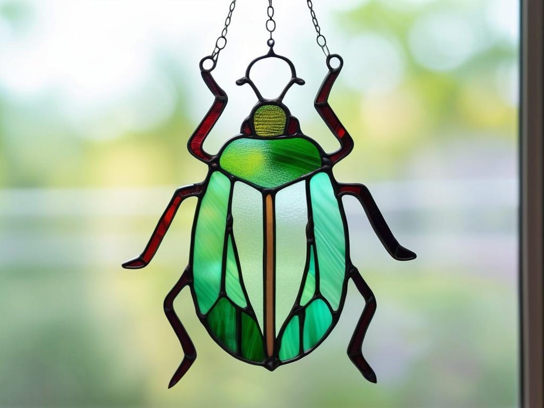 Bug Stained Glass Template – Digital Download, PNG, JPEG Pattern for ...