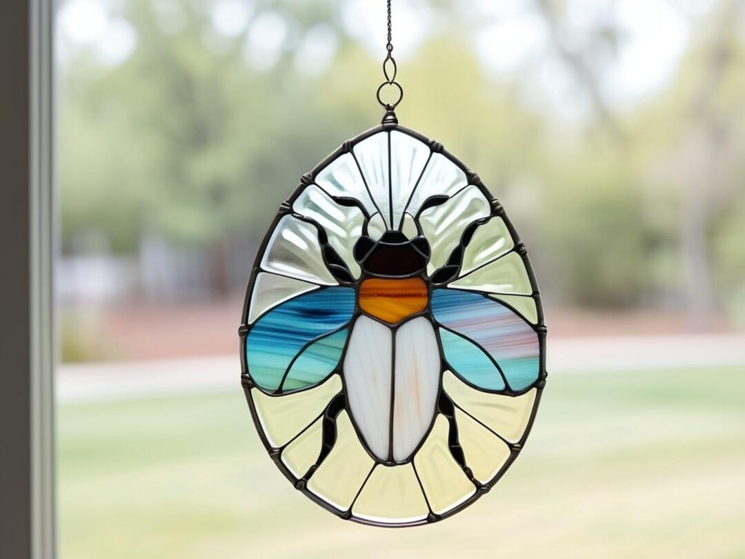 Bug Stained Glass Template – Digital Download, PNG, JPEG Pattern for ...