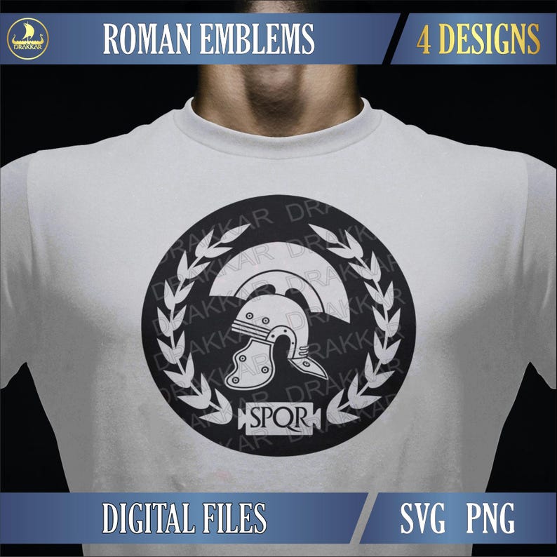 Roman Legion Helmet SPQR SVG PNG | Rome Army Emblem Clipart - Etsy