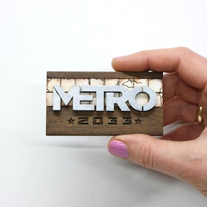 Post-apocalyptische game Metro Koelkastmagneet | Uniek verzamelobject voor gamers