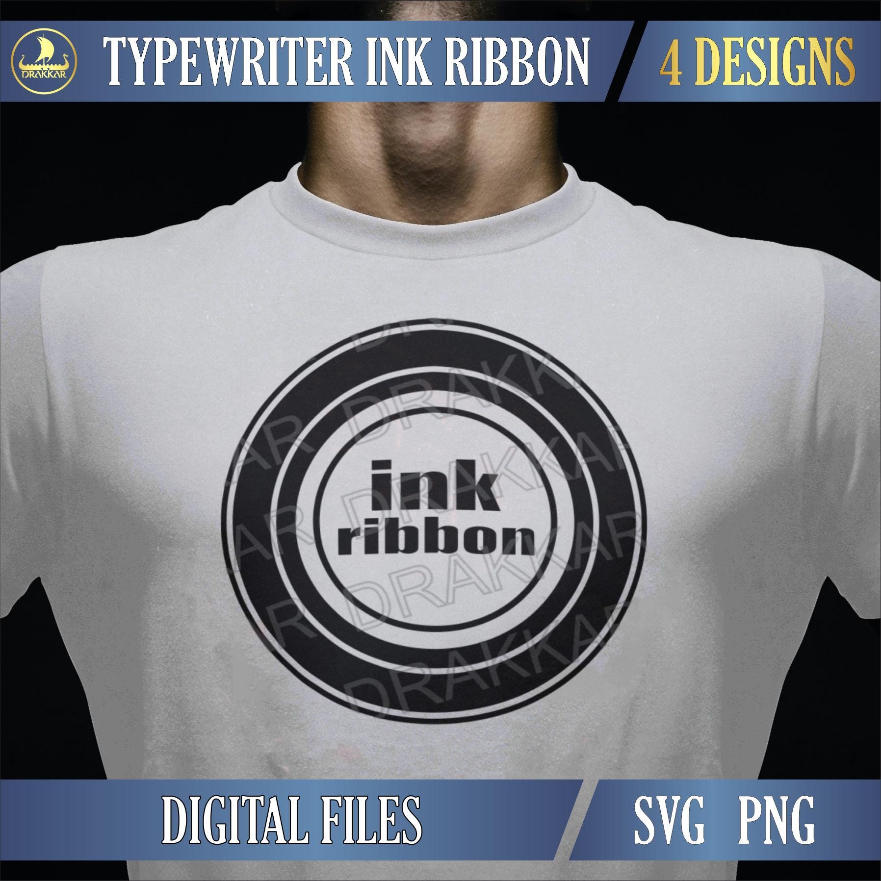 Typewriter Ink Ribbon SVG PNG | Gaming Save Progress Retro Icon - Etsy