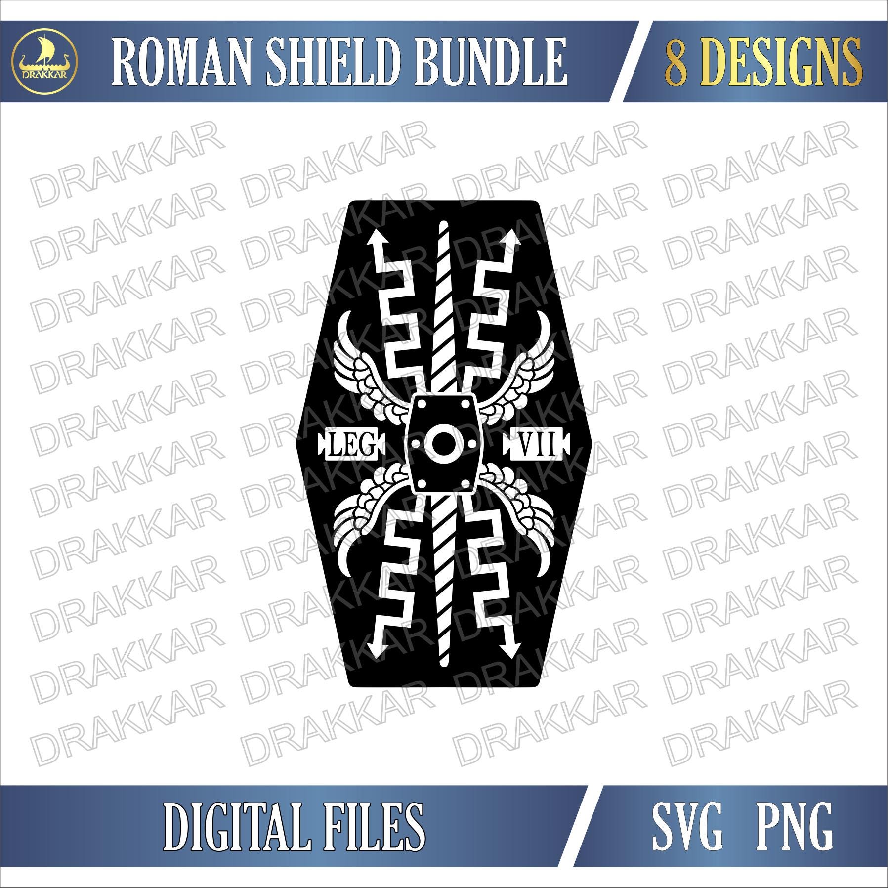 Ancient Rome Legion Shield SVG PNG | Roman Legionary Scutum Parma ...