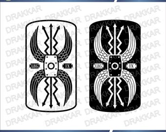 Roman Legionary Shield Scutum SVG PNG | Rome Army Legion Armor