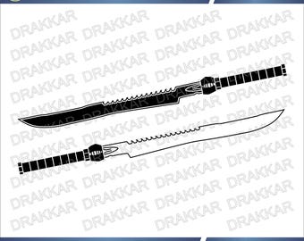 Sci-Fi Empiror's Soldier Sword SVG PNG | Elite Warrior Blade Clipart