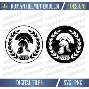 Romersk legions hjälm SPQR SVG PNG | Roms arméemblem Clipart