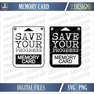 Retro Gamer Memory Card SVG PNG | Nostalgisches Gaming Geek Design