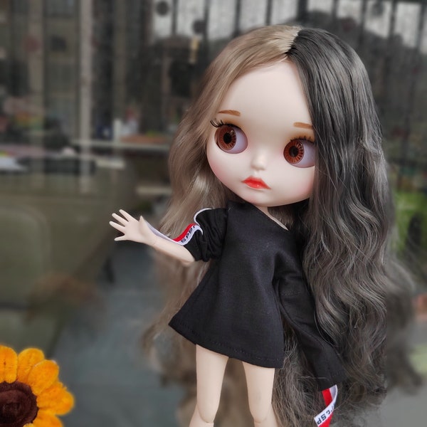 Blyth Custom Doll from Factory Silver+Gray Hair