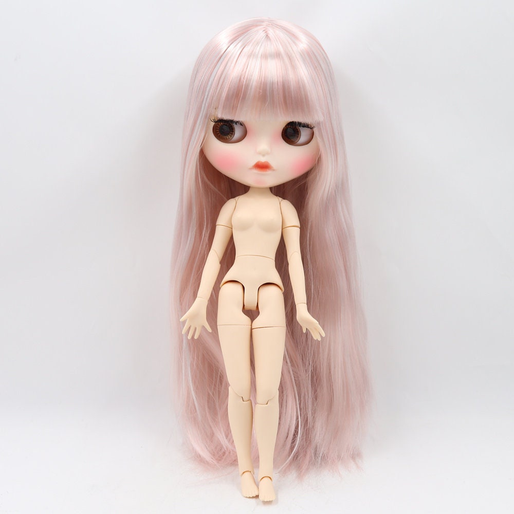 Blythe Custom Doll From Factory Fantasy Pink Mixed Straight | Etsy