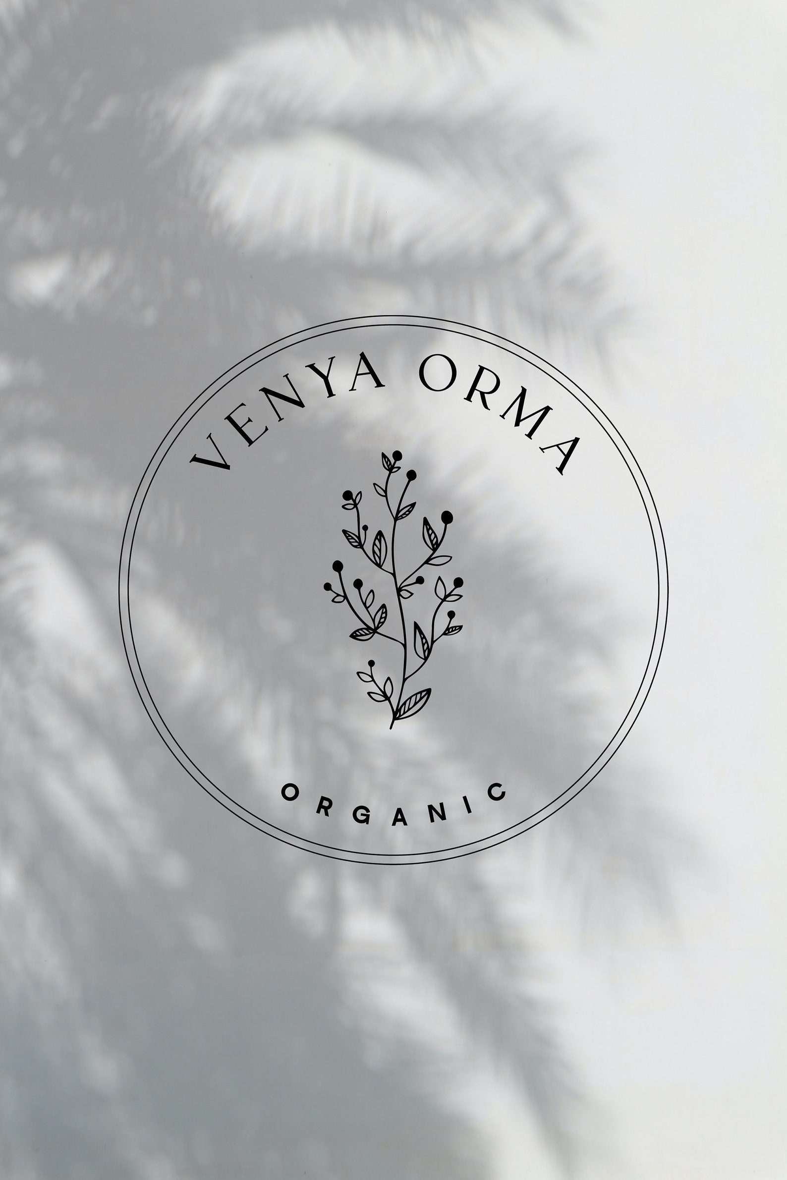 Simple botanical logo design florist logo flower logo premade | Etsy