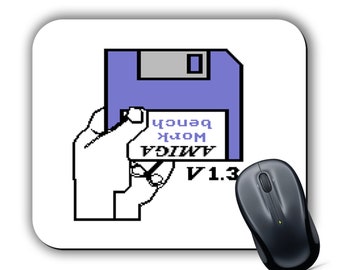 Commodore AMIGA KICKSTART 1.3 Boot Logo Mouse Mat Mouse Pad Retro Console Gaming Computer PC Laptop