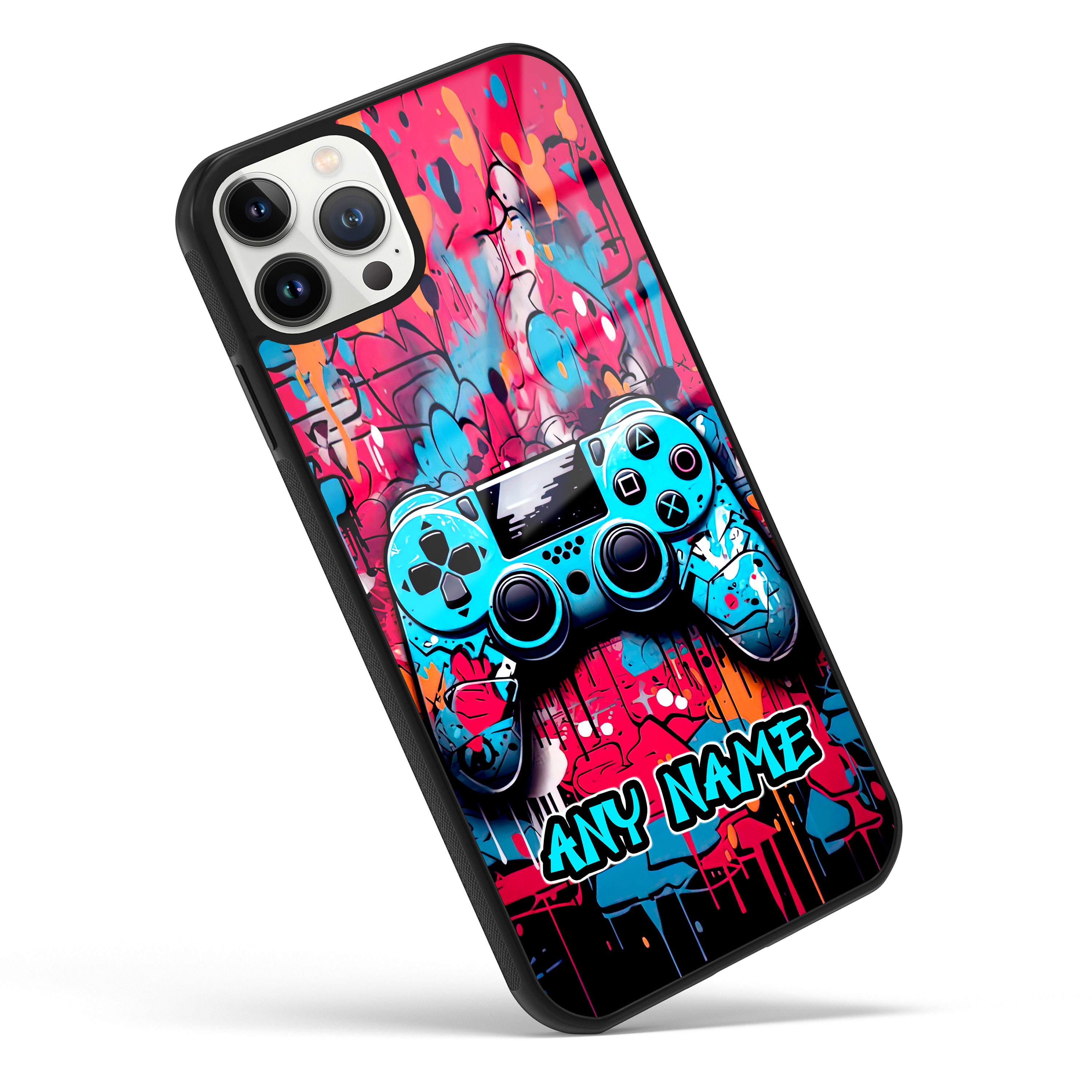Graffiti Gaming Controller Personalised Phone Case for iPhone 15 Pro ...