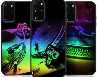 Vinyl Record Player Turntable Phone Case for iPhone 15 Pro Max 14 Plus 13 12 11 X SE Samsung S20 S21 S22 S23 FE S24 + Ultra Vinyl Lover Gift