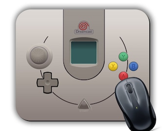 SEGA DREAMCAST Controller Inspired Mouse Mat Mouse Pad Retro Console Gaming Computer PC Laptop