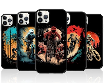 Mountain Biking Phone Case MTB Downhill Cover for iPhone 15 14 Pro Max 13 12 11 X 7 8 SE Samsung Galaxy S20 S21 S22 Ultra S23 FE S24 Plus