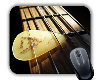 GUITAR NECK Fabric Mouse Mat Mouse Pad Music PC Mac iMac MacBook Gaming High Quality Printed