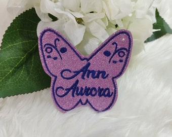 Klettie Butterfly Name First Day of School Desired Color 2026 Pendant Button