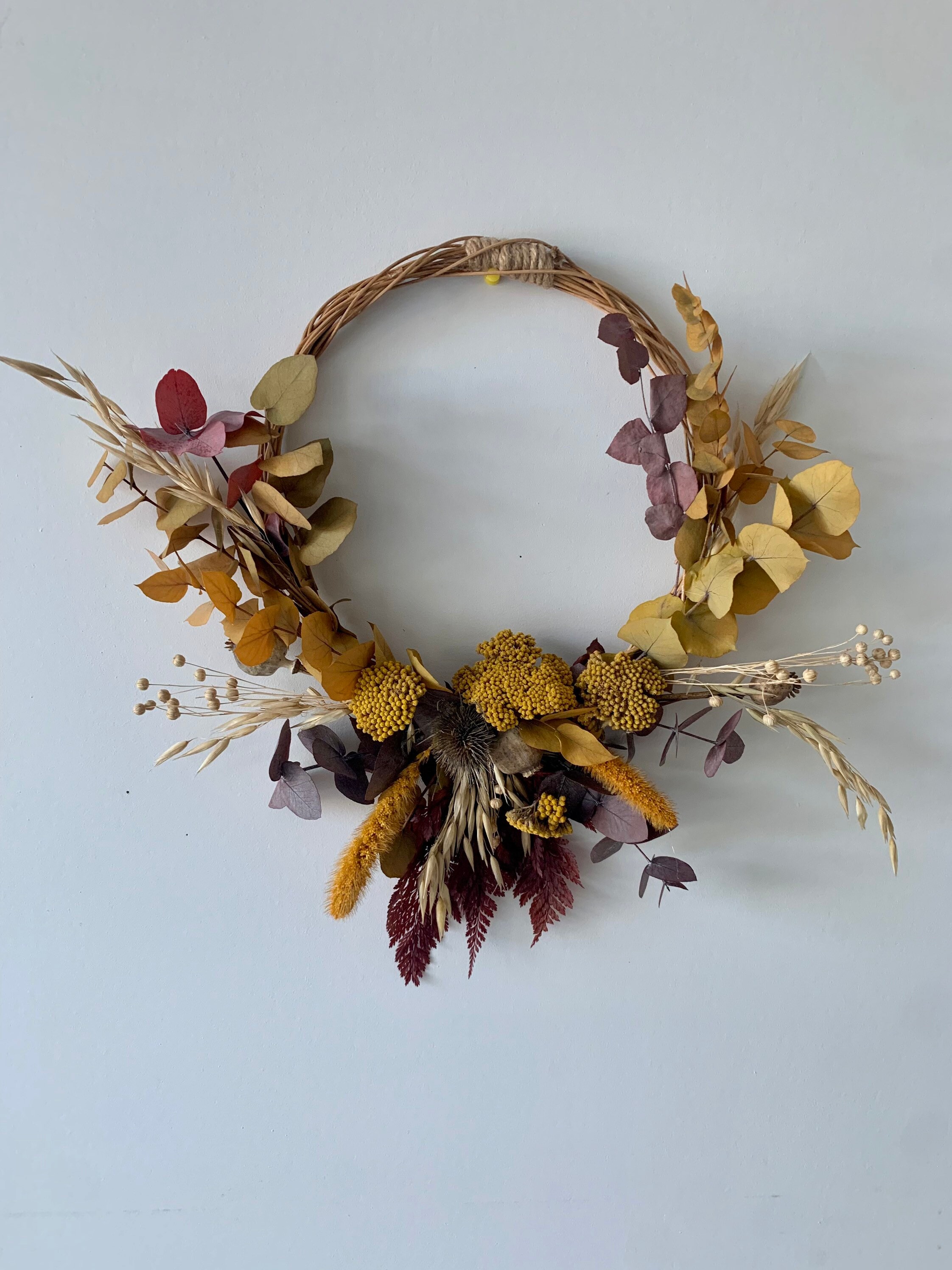 Couronne Fleurs Séchées