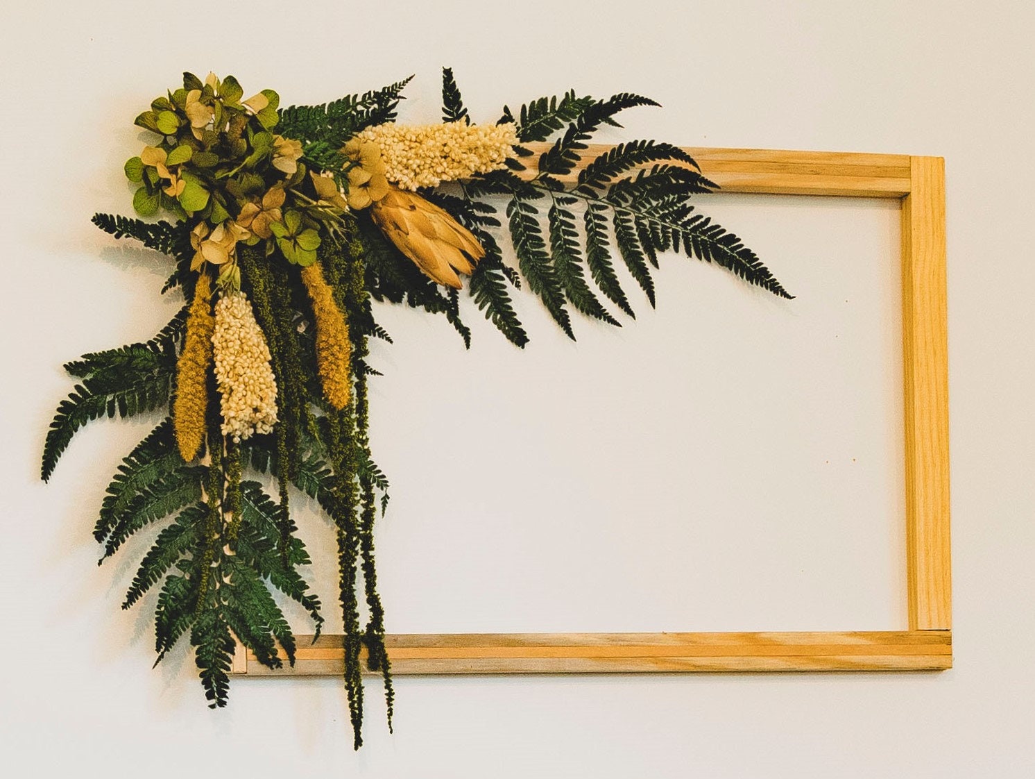 Cadre Grand Modele en Fleurs Séchées Stabilisees